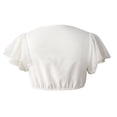 thumbnail image 2 of VUHXZWAF Girl Shirts Short Sleeve V Neck Going Out Crop Tops Kids Summer Soft Tee Clothes Size 7-8 Years, 2 of 3