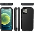 thumbnail image 4 of iPhone 12 Mini Heavy Duty Case {Shock Proof Case with 3 Layer Rubber, Shatter Resistant, [Tough Armour] Rugged Case Compatible for iPhone 12 Mini} Black, 4 of 7