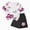 C31-White, variant on Caqnni 4-5 Years Girl Summer Clothes 2Pc Set Toddler Girl Clothes Floral Printed Top And Shorts Outfits 2Pcs Little Girls Clothing Set