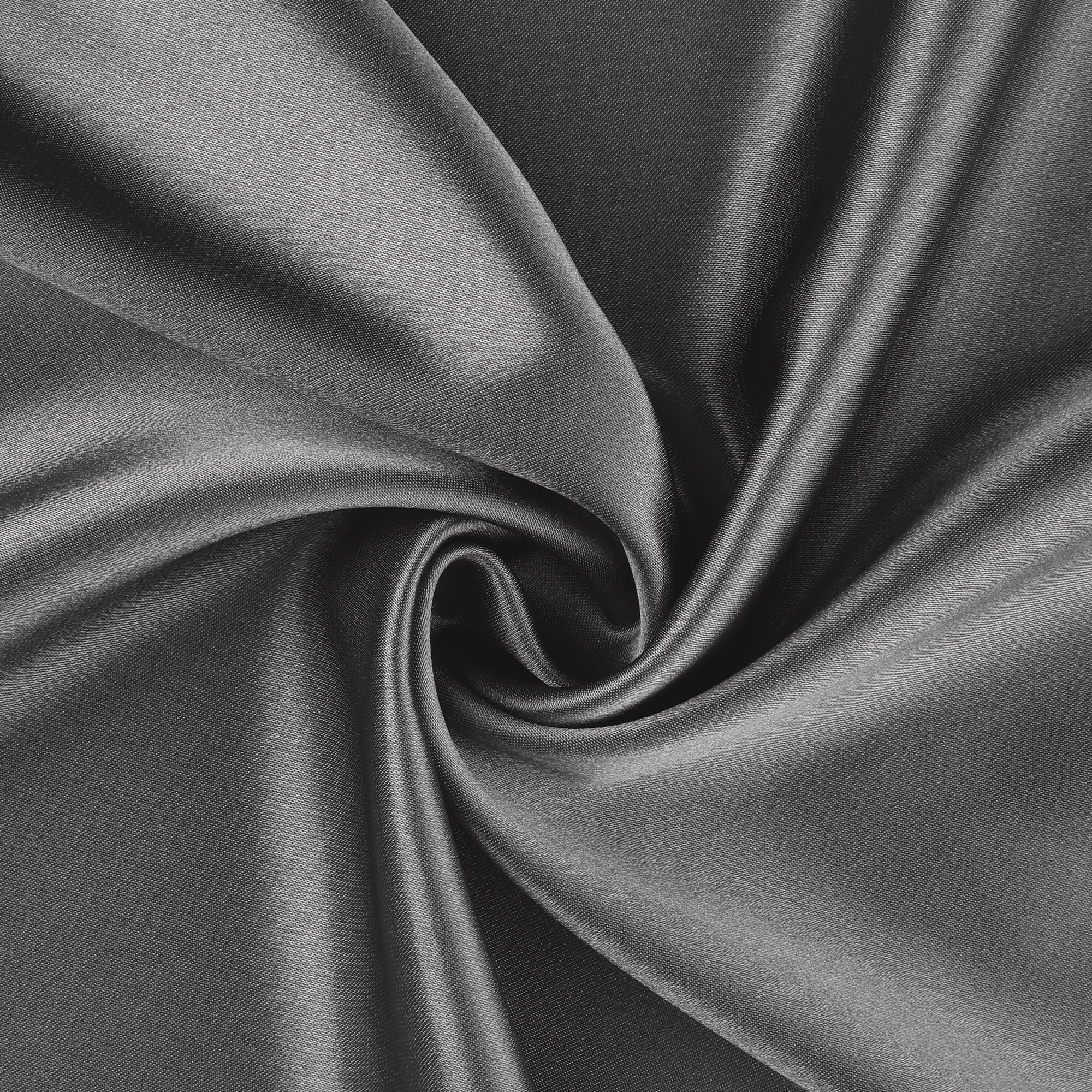 Unique Bargains Zipper Closure Satin Solid Pillowcase with Eye Mask Dark Grey Standard
