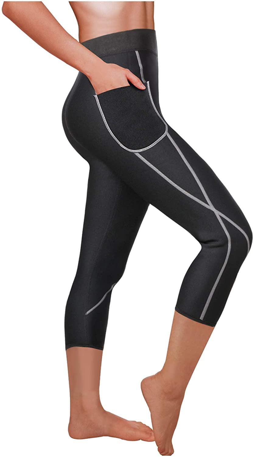 US Women Hot Neoprene Body Shaper Slimming Waist Pants Slim Yoga Sport Vest SFC 