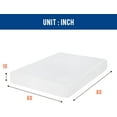 thumbnail image 2 of FDW Queen 10 Inch Medium-Firm Gel Memory Foam Mattress, CertiPUR-US Certified, Bed in a Box, Pressure Relief, White, 2 of 7