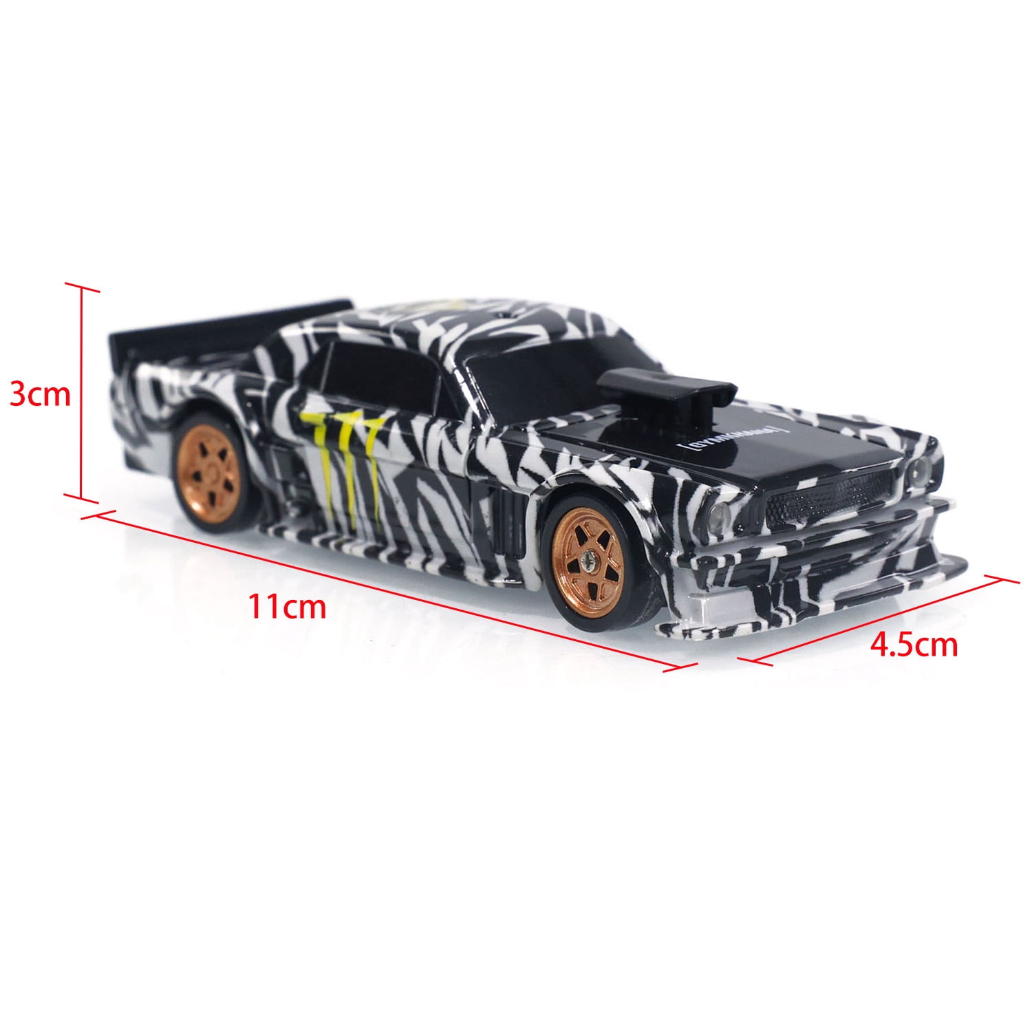 1/43 Scale RC Drift Race Car Gyro 4WD Ready to Go Mini Car Toy High Speed Model