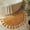 Mustard, variant on Beautiful Boho Rug with Tassels for Your Bathroom - Soft Half Circle 100% Cotton Mat Fits Perfectly Into Your Home - A Cute, Non-Slip and Absorbent Crochet Rug Ideal to Enhance Any Bath/Bedroom Decor