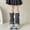 Dark Gray, variant on Children Leg Warmers Soft Knit Long Socks Leggings Gaiters Knee Goth Winter Warm Ankle Heap Socks Volleyball Socks 3-15Y