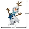thumbnail image 3 of Gemmy Holiday Shimmering Magic Tinsel Yard Sculpture Olaf 20" Disney (Cool White), White, 3 of 4