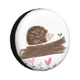 thumbnail image 2 of 14'' Hedgehog Flower Doodle Tire Cover, Universal Spare Wheel Covers, Dust-Proof, Water-Proof, Sun-Proof and Corrosion-Proof, 2 of 9