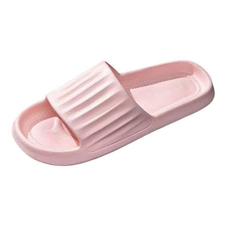 

Gzea Cute Slippers For Women Couples Women Shower Room Home Non Slip Breathable Solid Soft Sole Slipper Comfortable Flat Shoes Pink 39