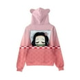 thumbnail image 2 of Kawaii Cat Ears Kids Hoodie 3D Print Comic Demon Slayer Hoodies Boys Girls Hooded   Casual Kimetsu no Yaiba Pullover Clothes, 2 of 3