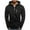 A-Black, variant on Miluxas Men's Casual Zip Up Hoodies Lightweight Full-Zipper Long Sleeve Coat Plaid Jacquard Drawstring Hooded Sweatshirts Gray XL(XL)