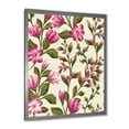 thumbnail image 2 of Designart 'Pink Vintage Wildflowers' Traditional Framed Art Print, 2 of 4