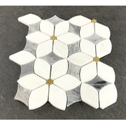 Water Jet 6 x 6 Novelty Mosaic Wall & Floor Tile - Case (10 Sheets)