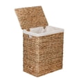 thumbnail image 4 of Honey-Can-Do Water Hyacinth Wicker Laundry Hamper and Bath Storage Basket Set of 7, Natural/White, 4 of 12