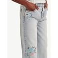 thumbnail image 5 of Justice Girls Wide Leg with Embroidery Jeans, Sizes 6-18, Slim & Plus, 5 of 8