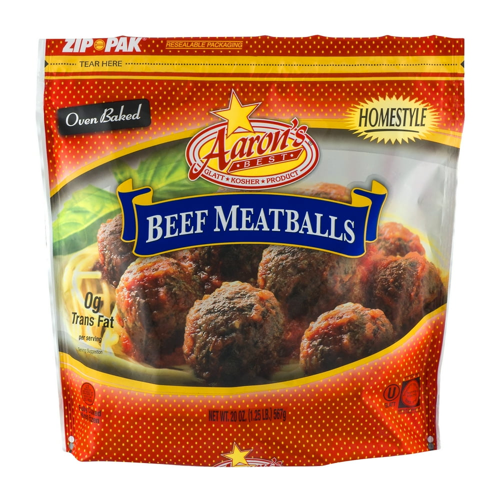 Agri Star Aarons Best Kosher Beef Meatballs 20oz