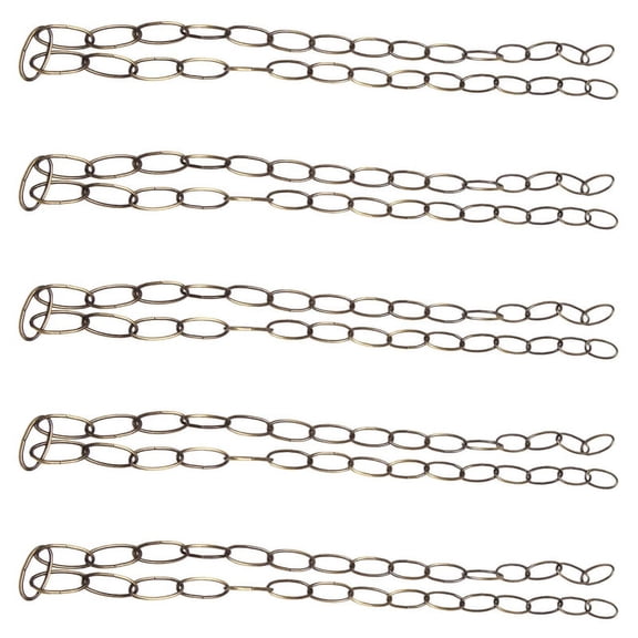 5X 1M Heavy Duty Chain for Vintage Chandelier Hanging Lamp,Green Bronze