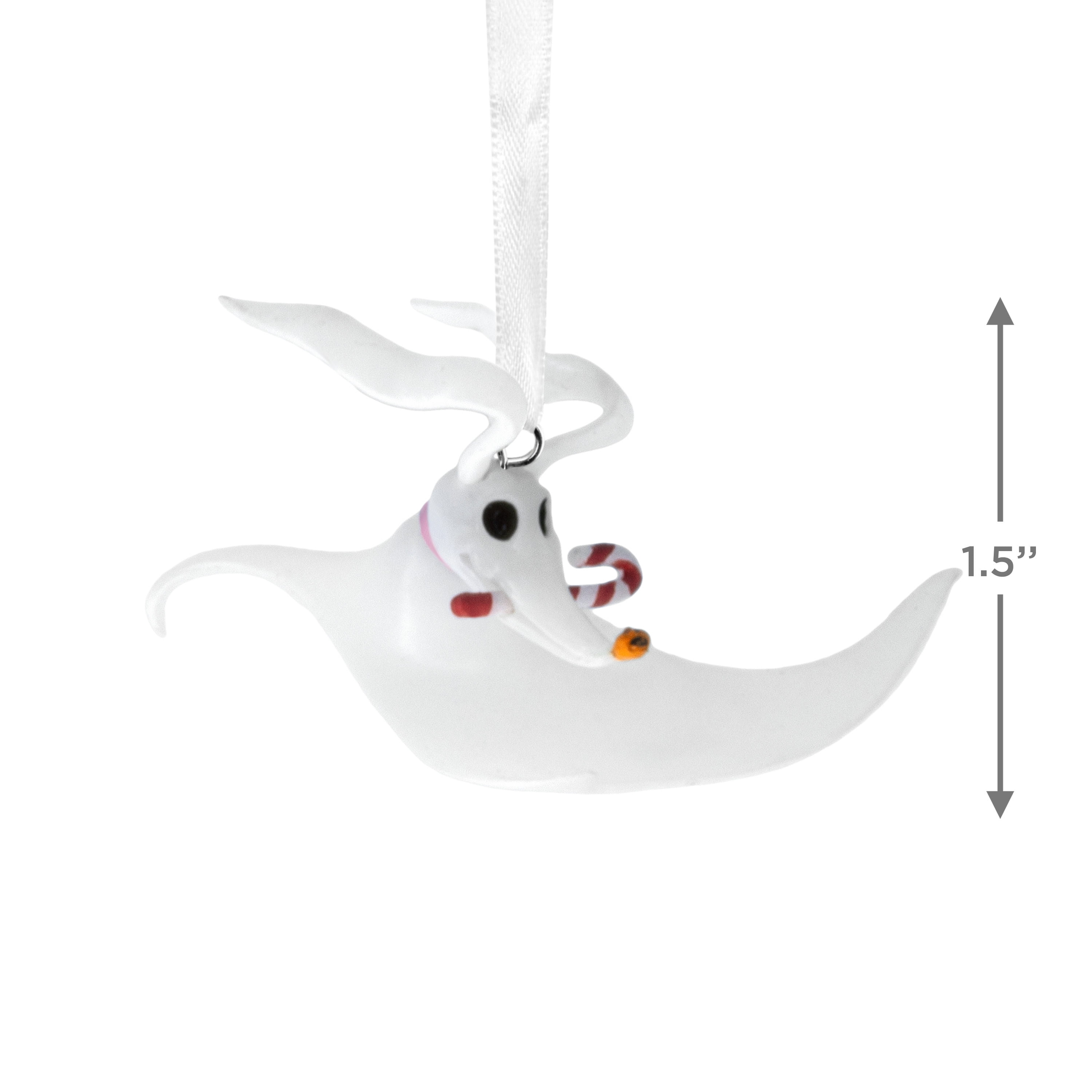 Hallmark Ornament (Nightmare Before Christmas Zero Wth Candy Cane), 1 Count
