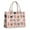 Pink French Bulldog, variant on Large Capacity Tote Bag,Pitbull Dog and Flower Floral Handbag Fashion Luxury Tote Bag,15.7"x13"x 5.1" Inches,Laptop Compatible