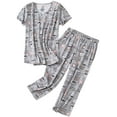 thumbnail image 1 of Pyjamas Mignons pour Femmes Ensemble de Nuit Décontracté 2 Pcs, 1 of 4