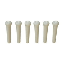 Graph Tech Tusq Ivory Acoustic Guitar Bridge Pins White Pearl Dot