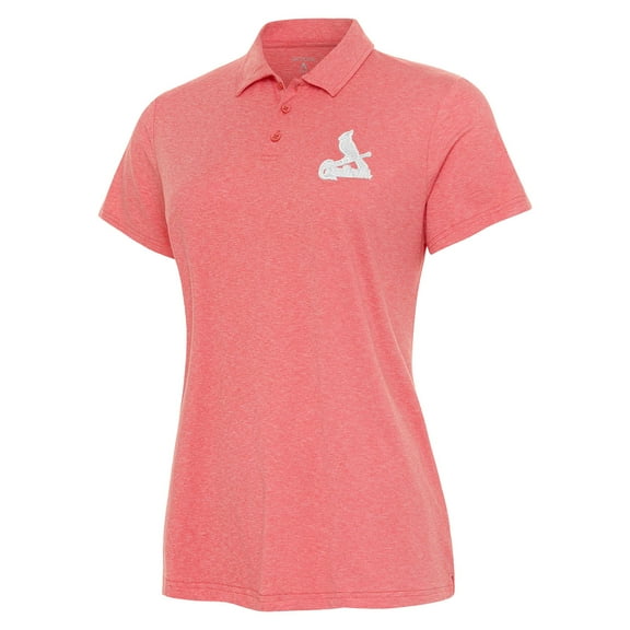 Women's Antigua  Coral St. Louis Cardinals Matter Polo