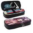 thumbnail image 2 of Anime Nezuko Kamado Pencil Case Leather Holder Office Buggy Pouch Zipper Pen Stationery Bags, 2 of 6