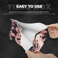 thumbnail image 5 of Lsque Cute Axolotl Sakura Blossoms Printed Long Tissue Box Cover Holder, Facial Paper Organizer Dispenser,Triangle with Bottom Belt, PVC Leather Decorative Organizer, 5 of 9