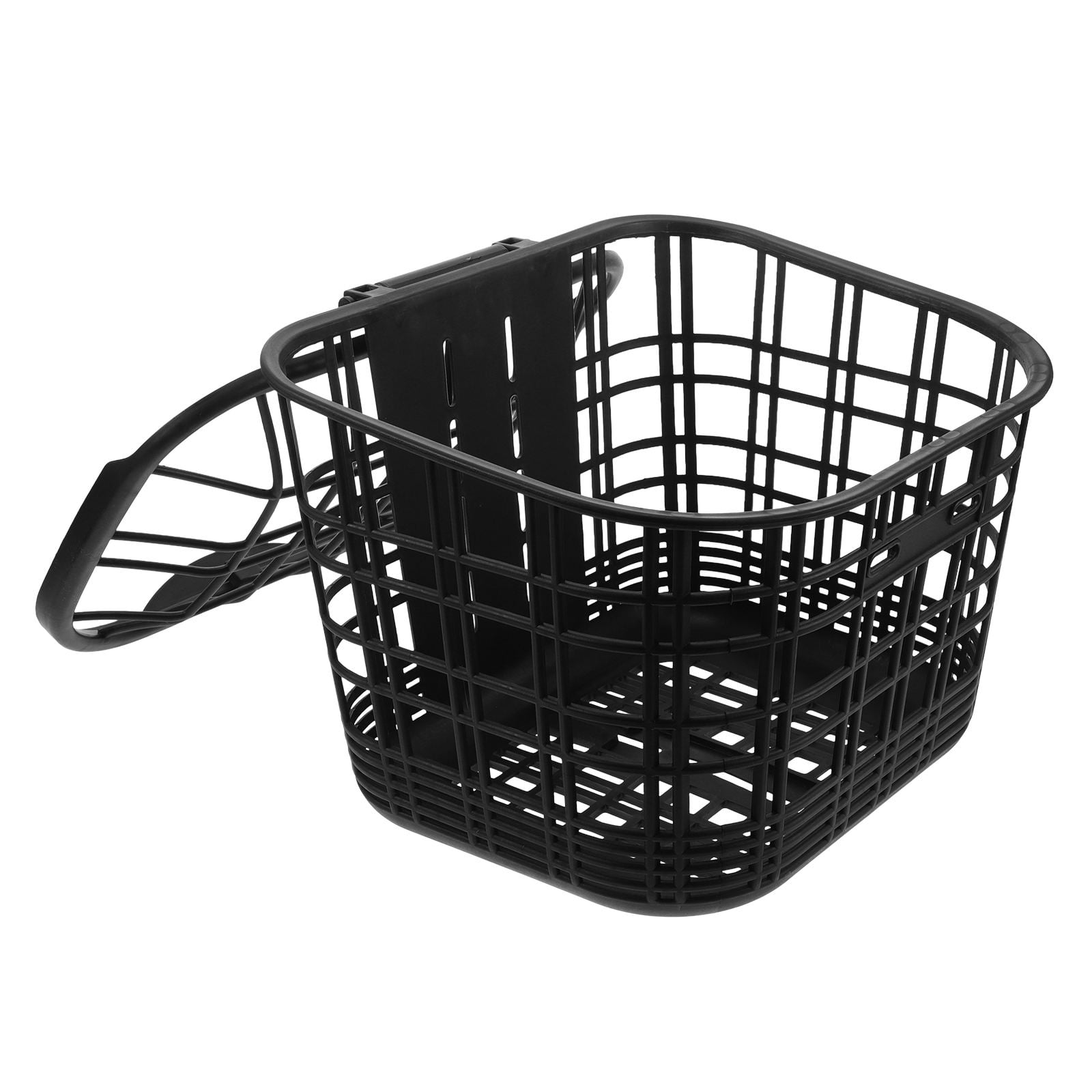 LULULION Front Basket White Rectangular for Electric Bike Outdoor Use 1Set