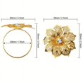 thumbnail image 2 of 6pcs Flower Napkin Ring Valentine's Day Party Decoration Halloween Christmas Holiday Table Decoration Supplies Napkin Ring, 2 of 4