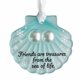 thumbnail image 1 of Adorno de La Amistad con Forma de Corazón de Vidrio Marino, Recuerdo de La Amistad, Adorno de Corazón de La Amistad para Árbol de Navidad., 1 of 2