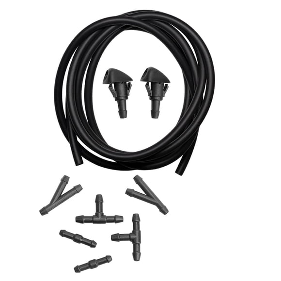 Windshield Washer Nozzle Sprayer and Hose (7Ft Long) with Connector Compatible for HONDA 86-01 Integra, 1997-2011 Civic Type R, 92-97 CR-X del Sol Replaces OEM # 76810-SR0-004, 76810-S5D-A01