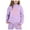 Purple, variant on Girls Outfit Sets Toddler Boy Girl Long Sleeve Cute Print Warm Hoodie Sweatpant Kids Outfits Sweat Suit,2-13Y