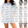 thumbnail image 3 of GUACER Summer Sets for Women 2 Piece Striped Short Sleeve Top and Pocket Shorts Sets Beach Casual Outfits, 3 of 9