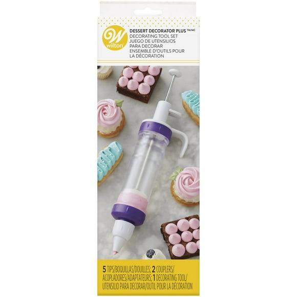 Wilton Piston à décorer Dessert Decorator Plus Ensemble d'outils 8 pièces