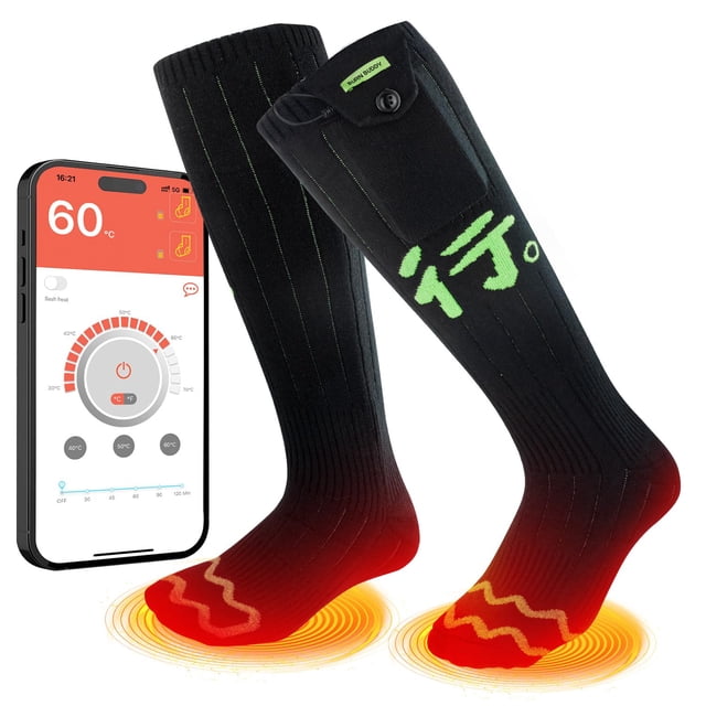 Calcetines eléctricos recargables BEAUZMO con calefacción para hombre y mujer