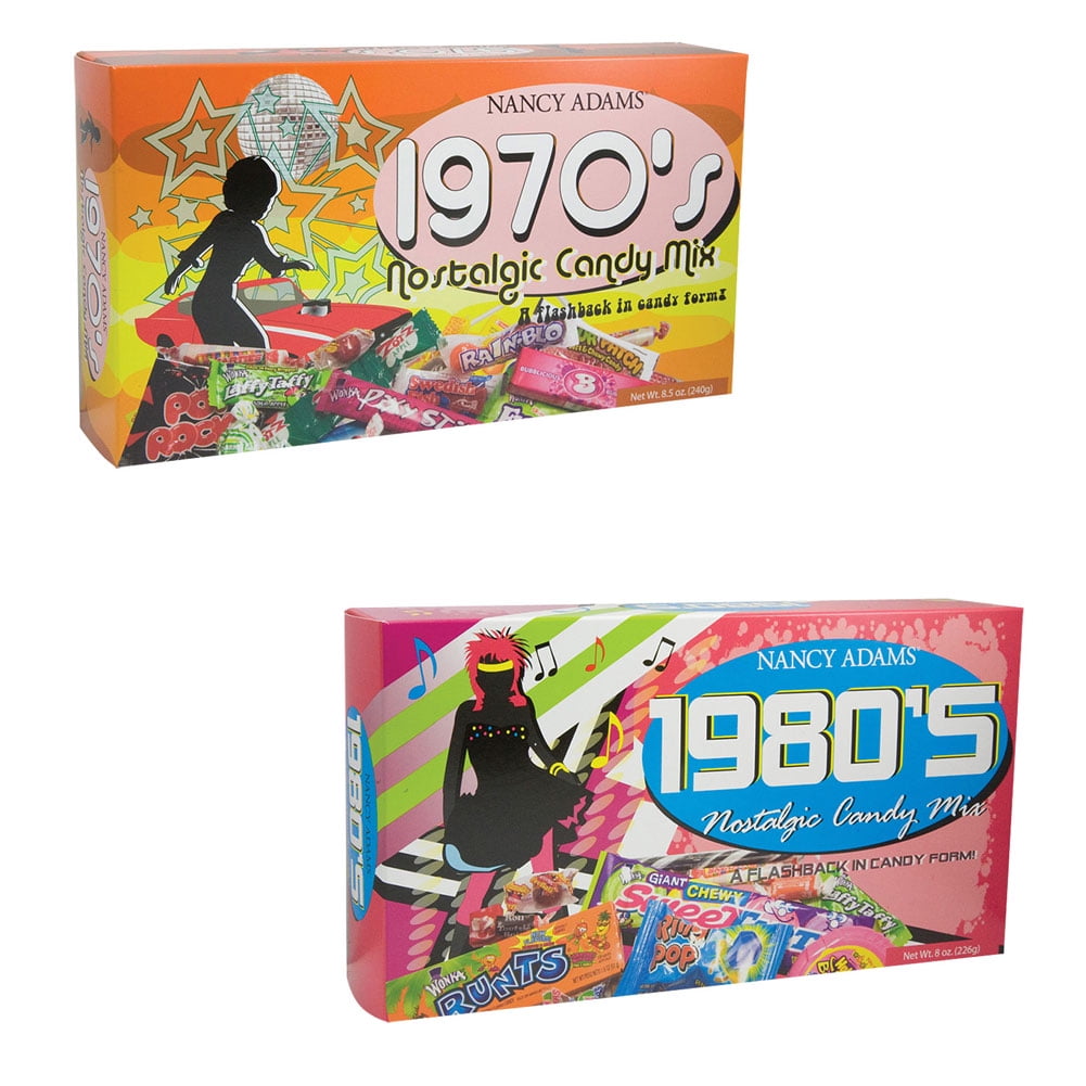 (Set) 1970’s & 1980's Decade Candy Box Classic Retro Sweet Treats