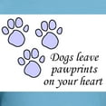 thumbnail image 3 of CafePress - Blue Dogs Leave Pawprints On Your Heart Fitted T S - Fitted T-Shirt, Vintage Fit Soft Cotton Tee, 3 of 4