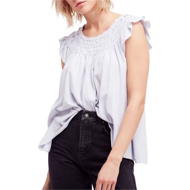 Camiseta Básica para Mujer Free People con Diseño de Coco Morado Pequeña