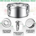 Food Storage Containers Premium 304 Grade Stainless Steel Original Leak