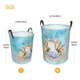 thumbnail image 6 of YFYANG Waterproof Laundry Hamper, Funny Cartoon Bunny Laundry Basket Oxford Fabric with Handle Foldable, S, 6 of 8
