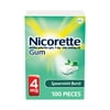 Nicorette Nicotine Gum, Stop Smoking Aids, 4 Mg, Spearmint, 100 Count