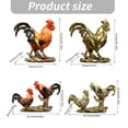 thumbnail image 3 of NEXAVKPR Chicken Figurines Decors Resin Rooster Statues Sculpture Decorative Objects for Living Room,Bedroom Table Decors, 3 of 15