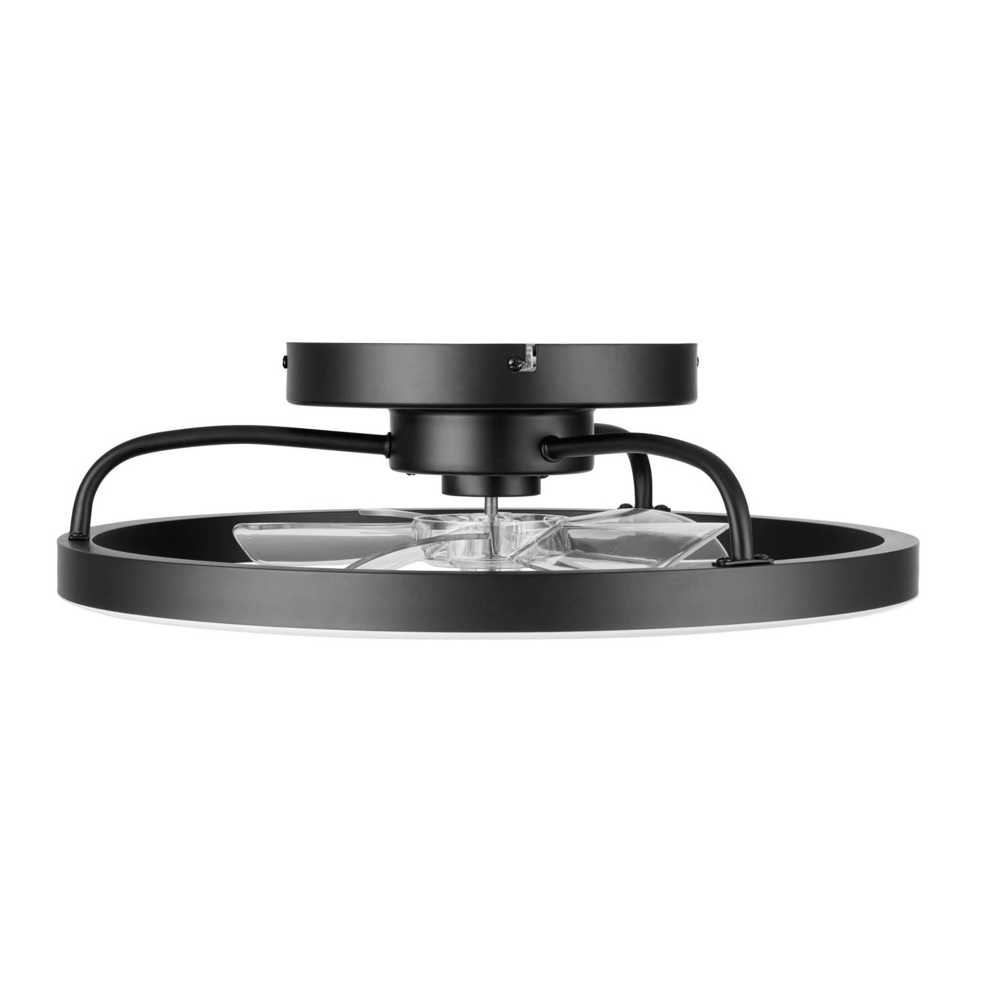 Better Homes & Gardens 20" Black Modern Ceiling Fan Fandelier with Color Changing Light, 5 Blades & Remote