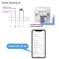 thumbnail image 4 of sweethay Termostato inteligente WiFi con panel de graffiti, botón táctil, control remoto por aplicación para control por voz Electrónica Negro calefacción por suelo radiante, 4 of 6