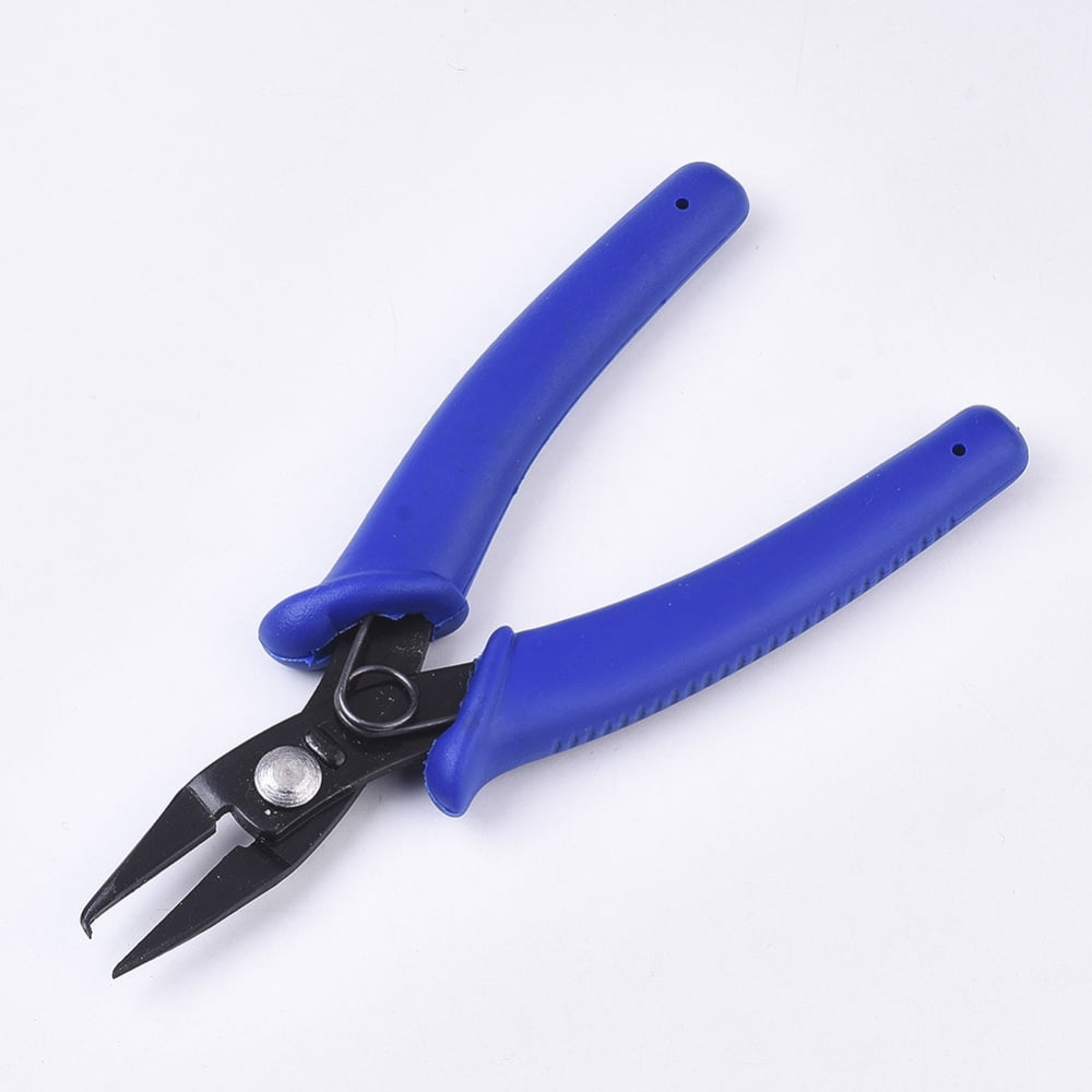 1 Set 45# Steel Jewelry Plier Sets Wire Round Nose Plier Chain Nose Plier with Cutter and Side Cutting Plier Mixed Color 14x6.5x1.4cm 5pcs/set