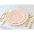 thumbnail image 5 of " OCCASIONS " 40 Plates Pack, Disposable Vintage Wedding Party Plastic Plates (10'' Dinner Plate, Verona in Blush), 5 of 7