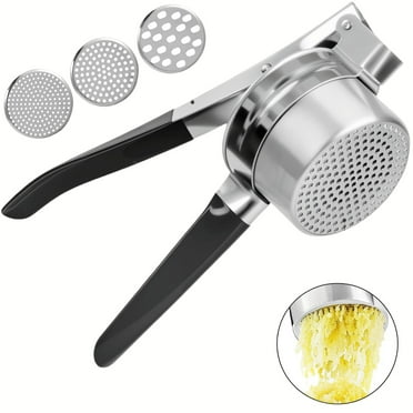 FANGNISN Stainless Steel Potato Ricer, 15oz Potato Masher Kitchen Tool, Ergonomic Non-Slip Grip