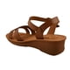 thumbnail image 3 of Sandalias Mujer Dama Nómadas Velcro Ajustable cafe 22, 3 of 4