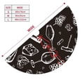 thumbnail image 3 of KLL 48" Christmas Tree Skirt Wine Seamless Xmas Tree Skirts Mat for New Year Xmas Holiday Party Indoor Outdoor Home Decoration, 3 of 7