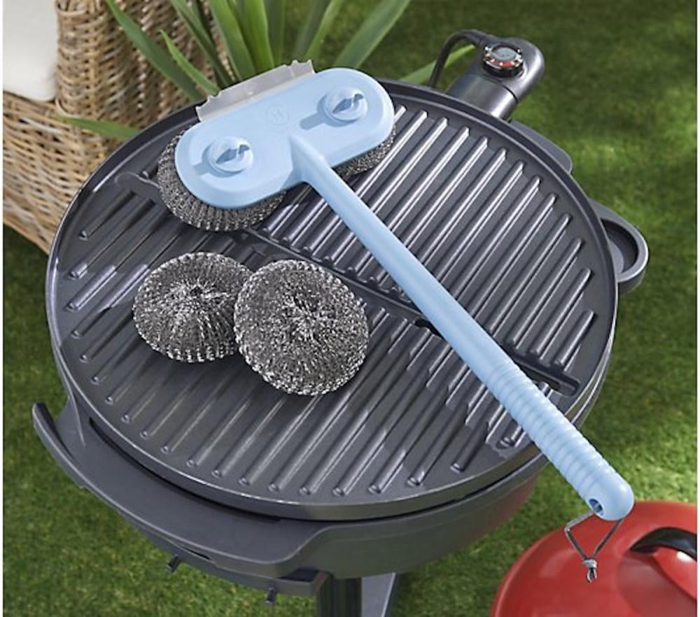 Henning Lee Power Scour Bristleless Grill Cleaning Brush Open Box